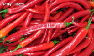 FRESH BOX OF LONG RED CHILI HOT PEPPER